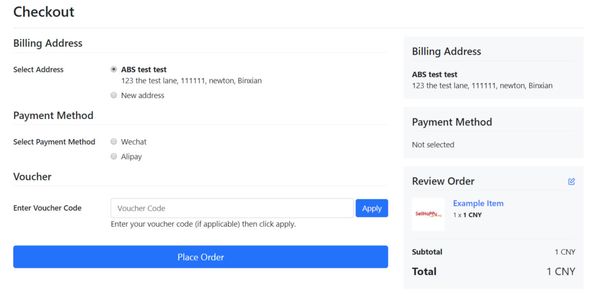 Available Payment Methods